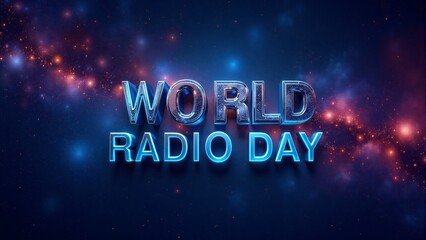 Celebrating global connections through sound on World Radio Day at nighttime