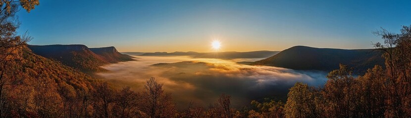 Fototapeta premium sunset in the mountains