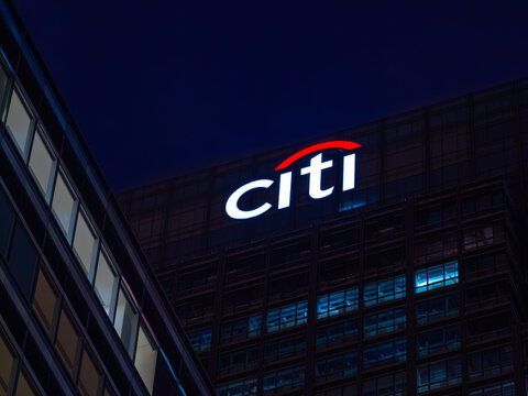 London, United Kingdom - October 27, 2024: Citi in London is the London branch of Citigroup, a major global financial services corporation