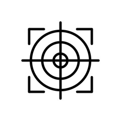 target focus vector icon design with trendy style