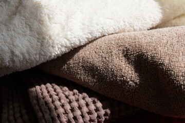 A careless stack of towels