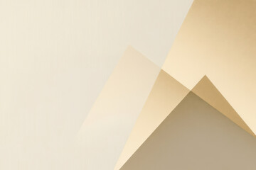 Light pastel soft pale brown gold golden champagne beige white abstract background. Geometric shape. Line triangle angle. Grunge noise grain mesh. Business technology premium. Blank template design