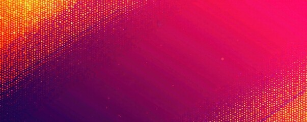 A bold and colorful background featuring magenta and orange hues with halftone dots in a geometric pattern , visual elements , orange, colorful backgrounds