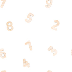 Wooden block of the number