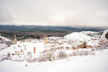 .To visit the sprawling ruins of Sagalassos, high amid the jagged peaks of Ak Dag, is to approach myth: the ancient ruined city set in stark . Sagalassos Ancient City under the snow on a winter day.