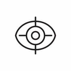 focus eye target icon vector sign