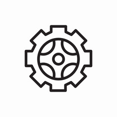 settings configuration health system icon vector sign