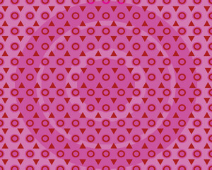 Closeup of water droplets creating a pink color background