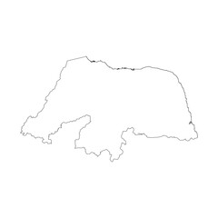 Rio Grande do Norte state blank outline map