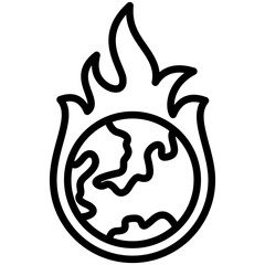 Global Warming Icon