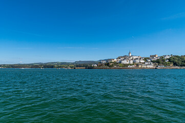 View of the town of Castropol, Asturias, Spain