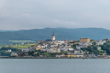 Naklejka premium View of the town of Castropol, Asturias, Spain