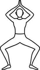 yoga pose vector