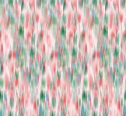 Modern abstract blur botanical pattern with tropical flowers
