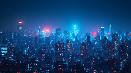 Obraz premium An open square floor framed against a backdrop of a city skyline