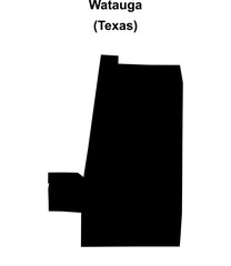 Watauga (Texas) blank outline map