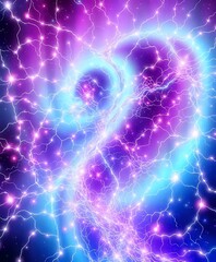 Enchanted Neural Galaxy with Mysterious Entity