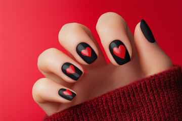 Fototapeta premium Valentine's Nails