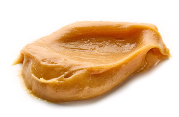 Smear of tasty caramel paste