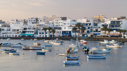 Scattered Boats in the Charco de San Gines, Lanzarote