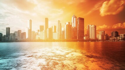 Obraz premium Urban Landscape with Soft Light and Detailed Textures