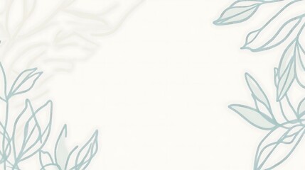 Elegant Blue and Beige Floral Frame Design