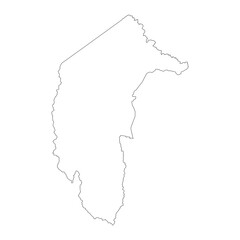 Australian Capital Territory blank outline map
