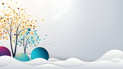 An abstract New Year's background image in a minimalist style. The abstract form conveys celebration and a new beginning, creating a modern and elegant atmosphere.
