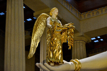 golden angel statue