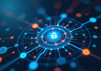 industrial networks utilize blockchain digital technology industry concept