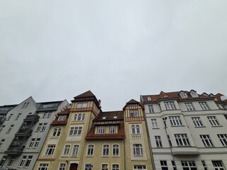 Fototapeta premium wudnerschöne Fassadenarchitektur in Stralsund