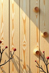 Fototapeta premium Bright, bleached wood grain with knots and branches , texture, wooden texture, branches