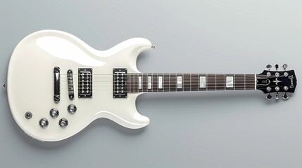 electric guitar isolated on white