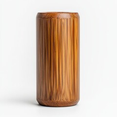 A modern bamboo container, highlighting unique textures and natural beauty, perfect for decor or storage solutions.