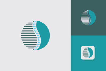 Spine logo design illustration vector template