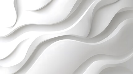 Obraz premium Abstract White Wave Pattern Background Design