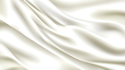 Naklejka premium Elegant Draped Cream Colored Silk Fabric Texture