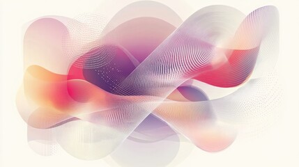 A modern vector design with soft gradient shading, featuring abstract forms and clean lines