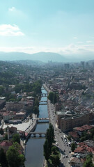 Miljacka River On Sarajevo