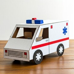 Naklejka premium ambulance craft