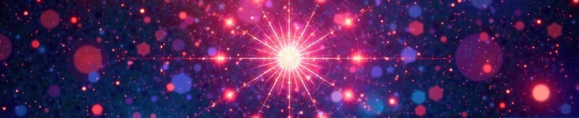 Obraz premium Geometric star pattern on a unified background, abstract, design, geometric shapes photography