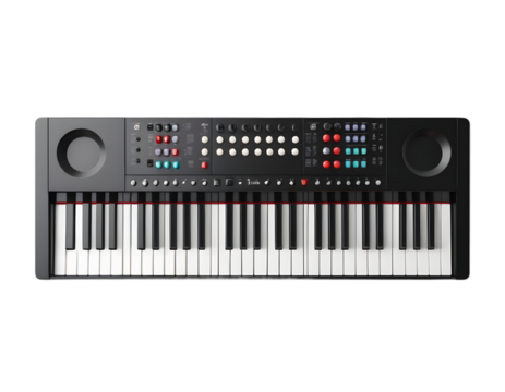 3D Render of a Modern Keyboard Instrument