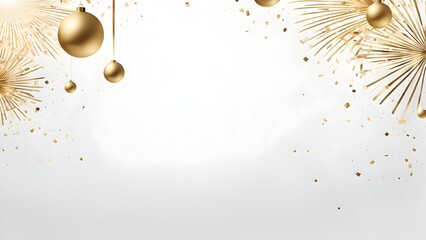 An abstract New Year's background image in a minimalist style. The abstract form conveys celebration and a new beginning, creating a modern and elegant atmosphere.