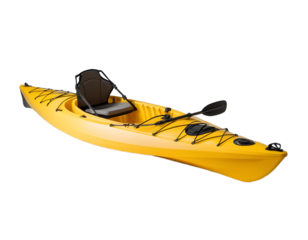 Bright Yellow Kayak with Gray Seat Ready for Adventure