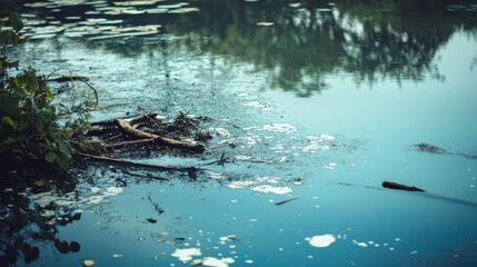 Algae Blooms in River Water with Dynamic Composition