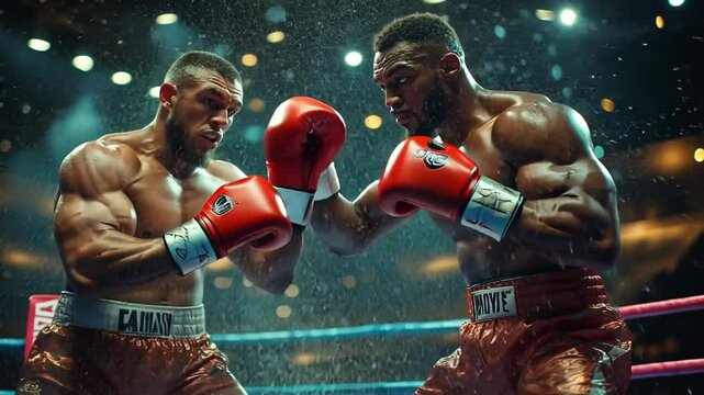 Clash of Titans: Epic Boxing Showdown in the Ring