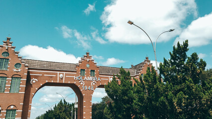 Entrance of the Holambra city, São Paulo State, Brazil