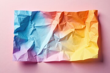 Wrinkled tissue, last piece, against clean background, simple, delicate, photography