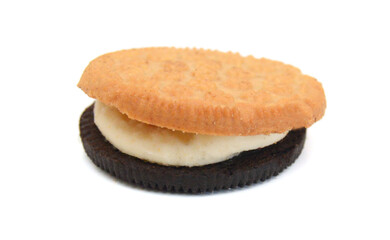 Sweet cookies isolated on white background