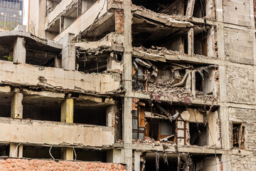 Former building of the Yugoslav Ministry of Defense and the General Staff in Belgrade, Serbia. The...